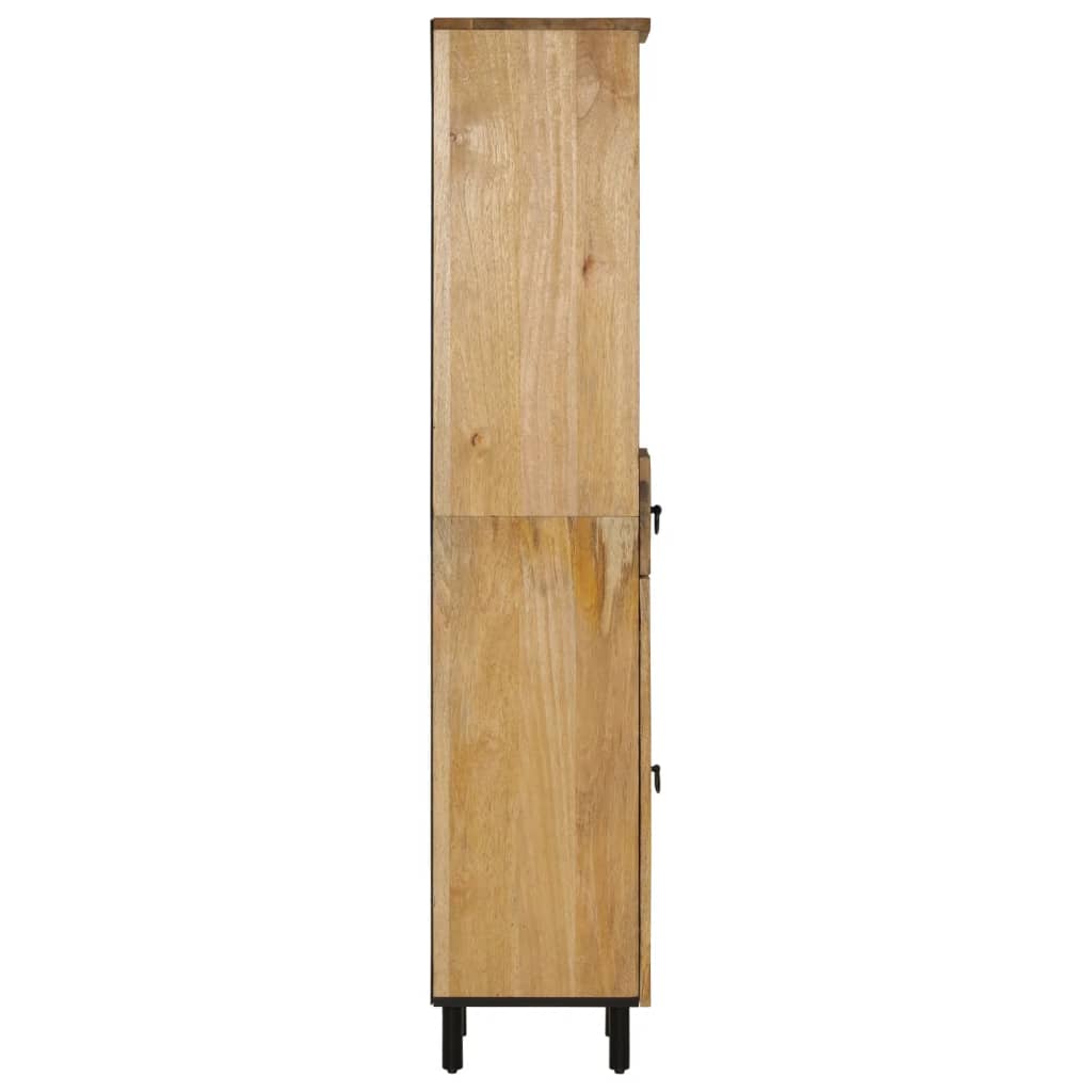 vidaXL Badschrank 38x33x160 cm Massivholz Mango
