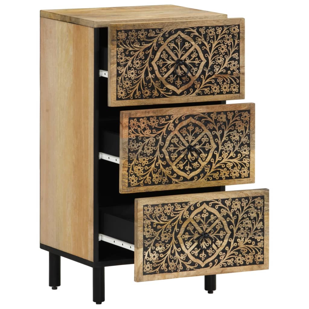 vidaXL Armoire d'appoint 40x33x75 cm Bois de manguier massif