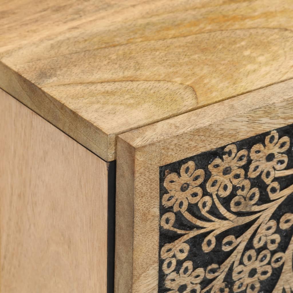 vidaXL Armoire d'appoint 40x33x75 cm Bois de manguier massif
