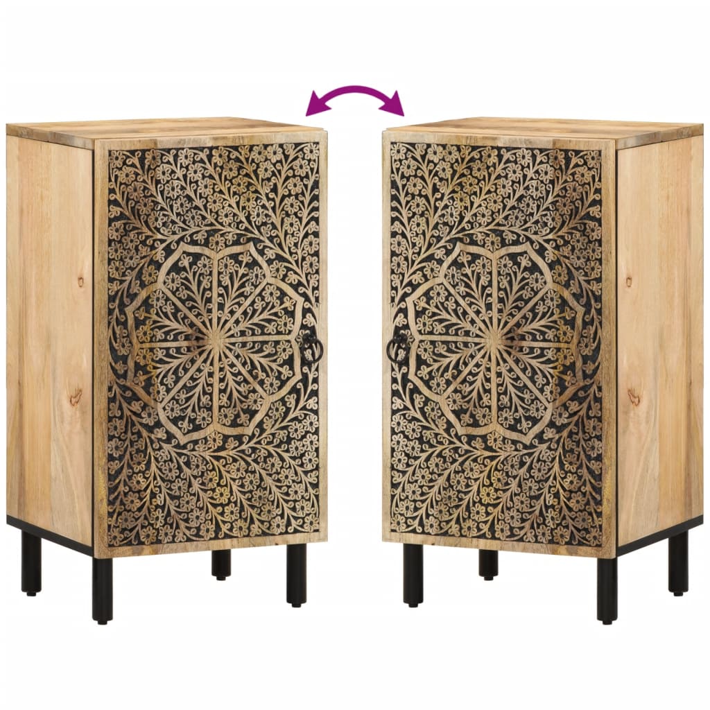 vidaXL Beistellschrank 40x33x75 cm Massivholz Mango