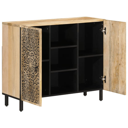 vidaXL Buffet 90x33x75 cm Bois de manguier massif