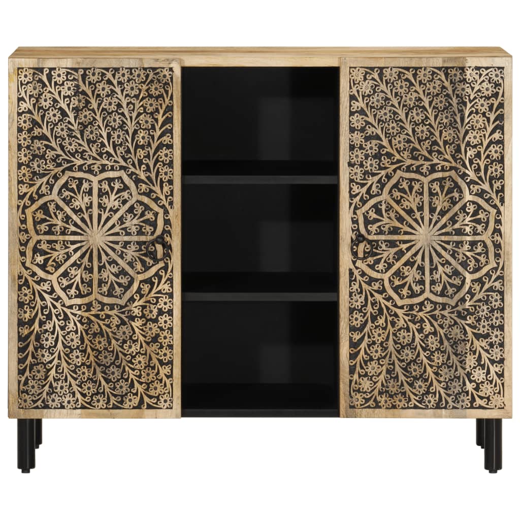 vidaXL Buffet 90x33x75 cm Bois de manguier massif
