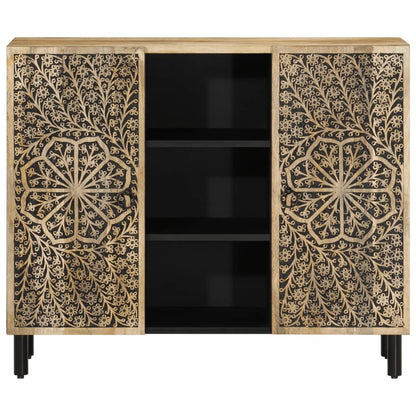 vidaXL Buffet 90x33x75 cm Bois de manguier massif