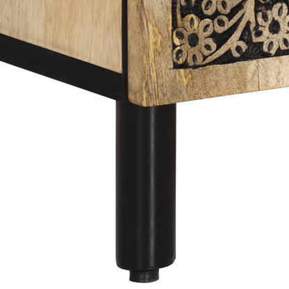 vidaXL Buffet 90x33x75 cm Bois de manguier massif