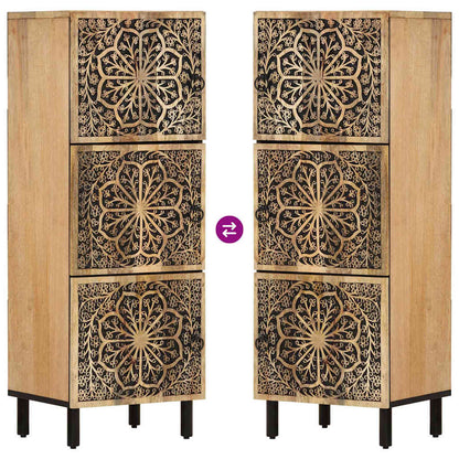vidaXL Meuble d'appoint 40x33x110 cm Bois de manguier massif