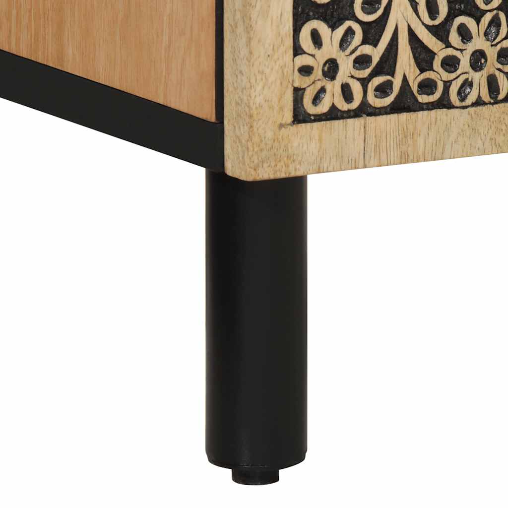vidaXL Meuble d'appoint 40x33x110 cm Bois de manguier massif