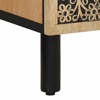 vidaXL Meuble d'appoint 40x33x110 cm Bois de manguier massif