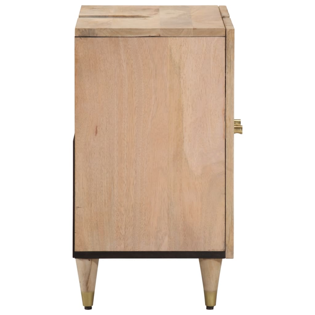 vidaXL Waschbeckenunterschrank 62x33x58 cm Massivholz Mango