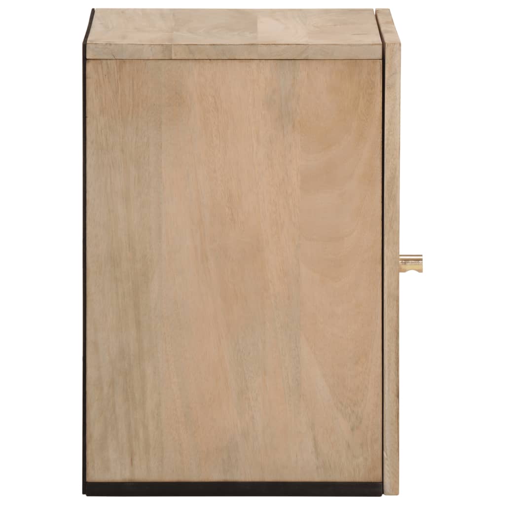 vidaXL Bad-Wandschrank 38x33x48 cm Massivholz Mango