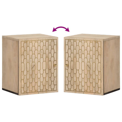 vidaXL Bad-Wandschrank 38x33x48 cm Massivholz Mango