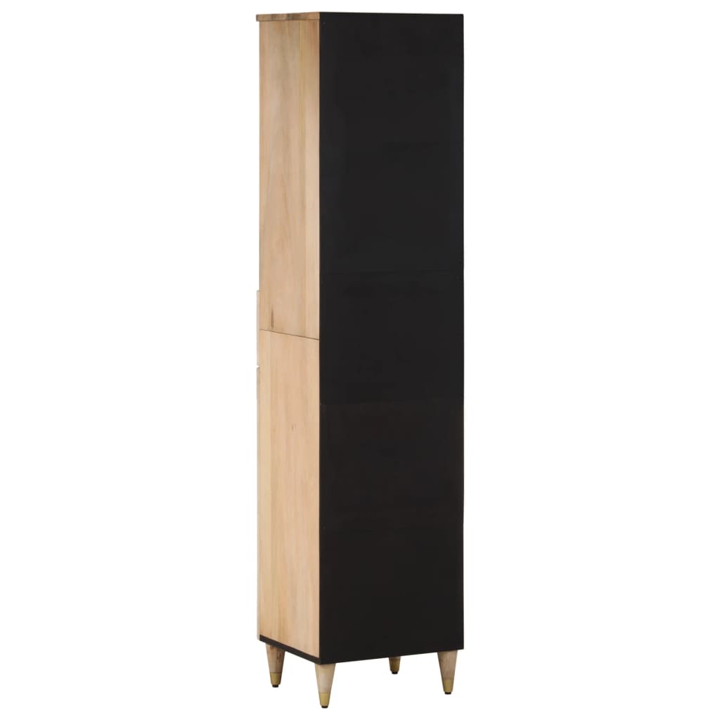 vidaXL Badschrank 38x33x160 cm Massivholz Mango
