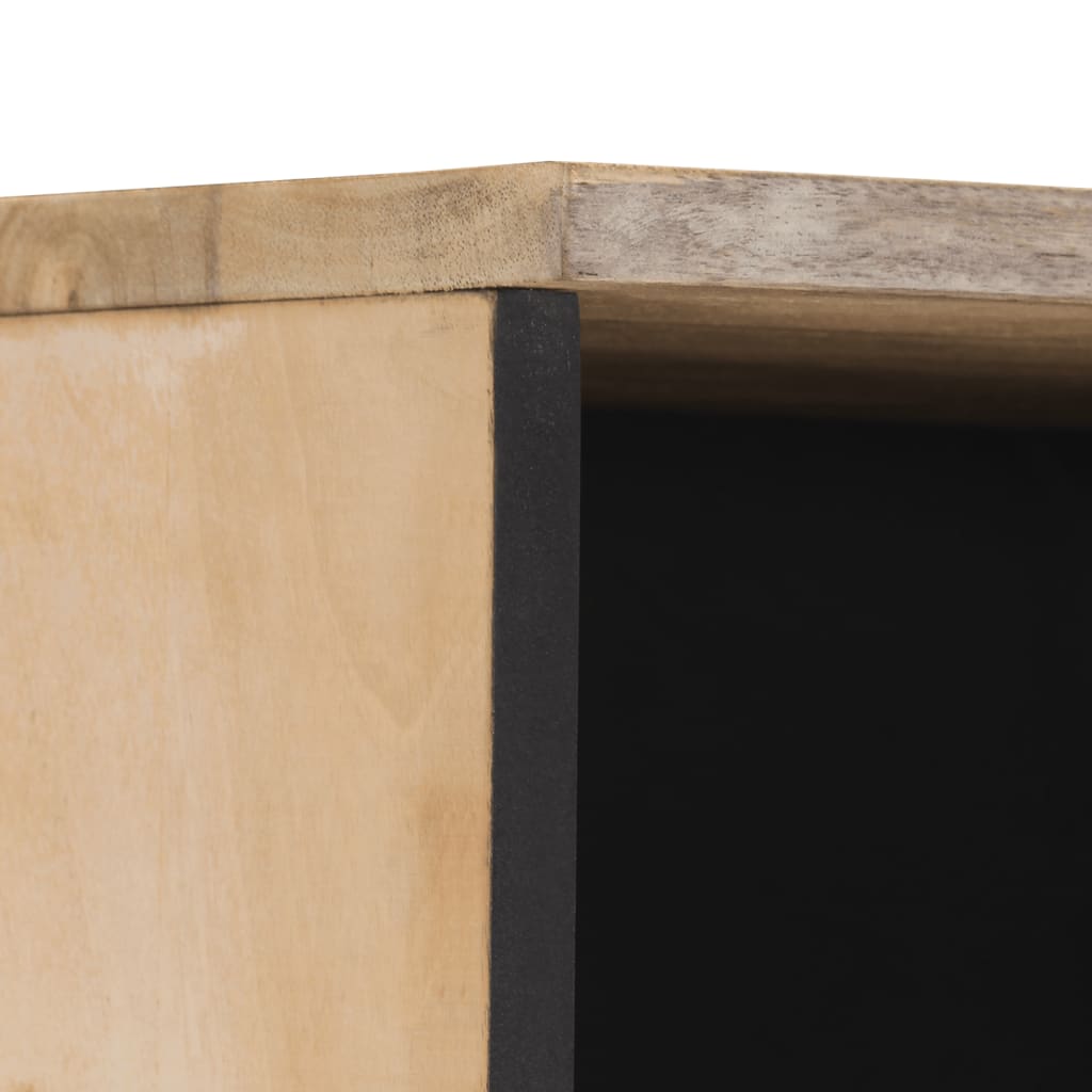 vidaXL Badschrank 38x33x160 cm Massivholz Mango