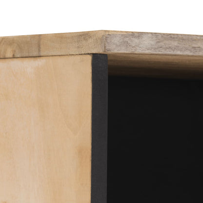vidaXL Badschrank 38x33x160 cm Massivholz Mango