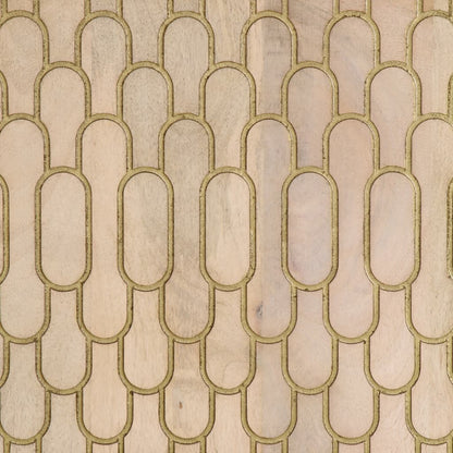 vidaXL Badschrank 38x33x160 cm Massivholz Mango