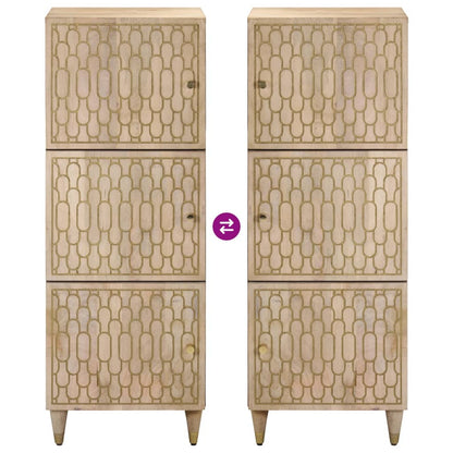 Highboard 40x33x110 cm Massivholz Mango