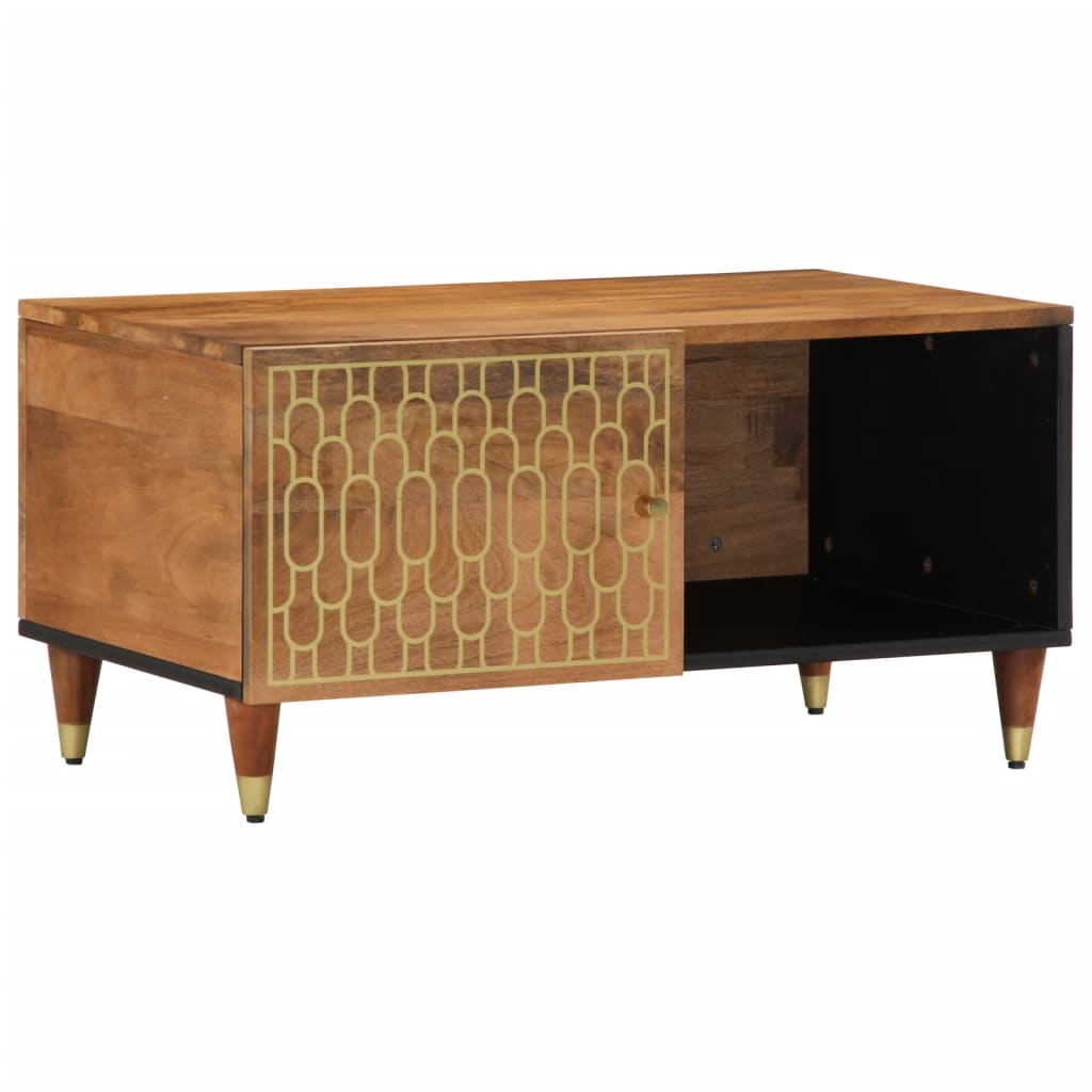 vidaXL Table basse 80x50x40 cm Bois de manguier massif