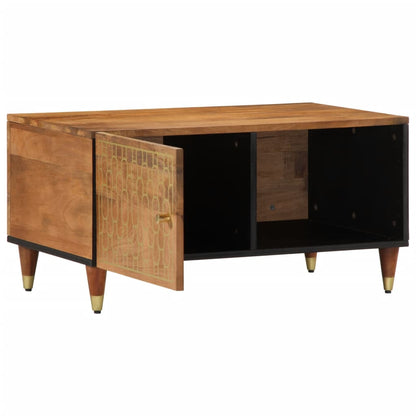 vidaXL Table basse 80x50x40 cm Bois de manguier massif