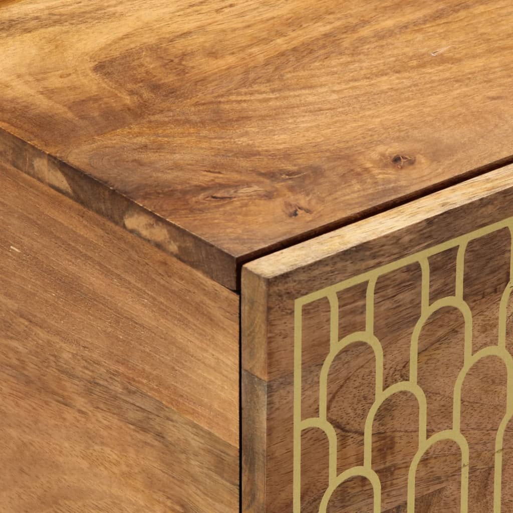 vidaXL Table basse 80x50x40 cm Bois de manguier massif