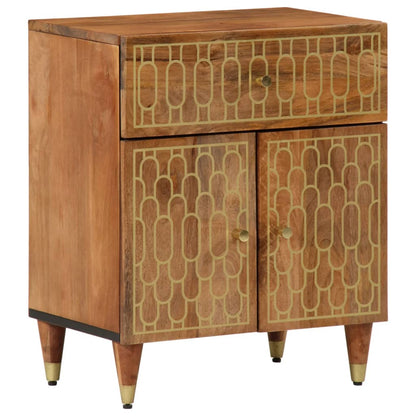 vidaXL Table de chevet 50x33x60 cm Bois de manguier massif