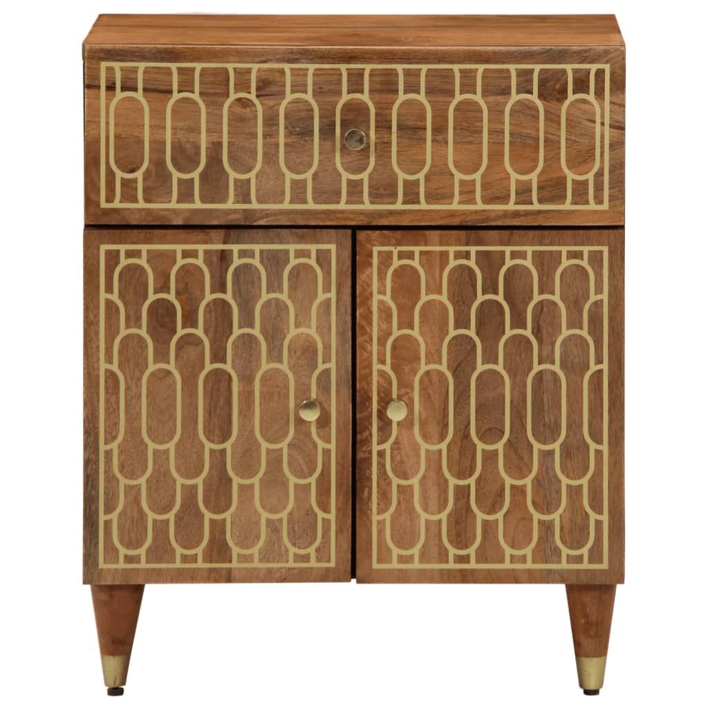 vidaXL Table de chevet 50x33x60 cm Bois de manguier massif