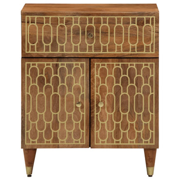 vidaXL Table de chevet 50x33x60 cm Bois de manguier massif