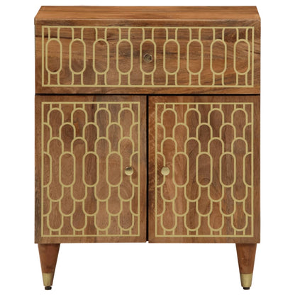 vidaXL Table de chevet 50x33x60 cm Bois de manguier massif