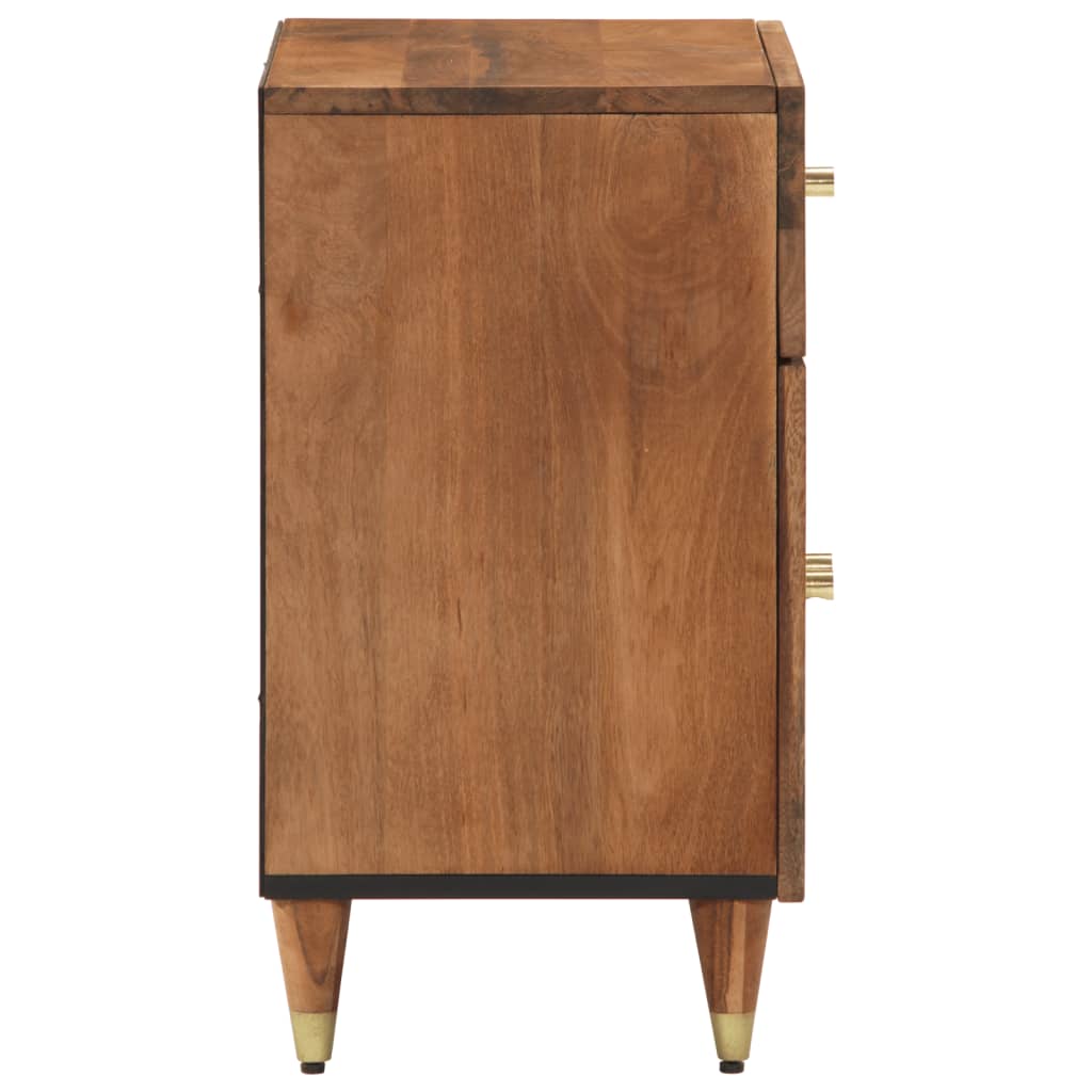 vidaXL Table de chevet 50x33x60 cm Bois de manguier massif