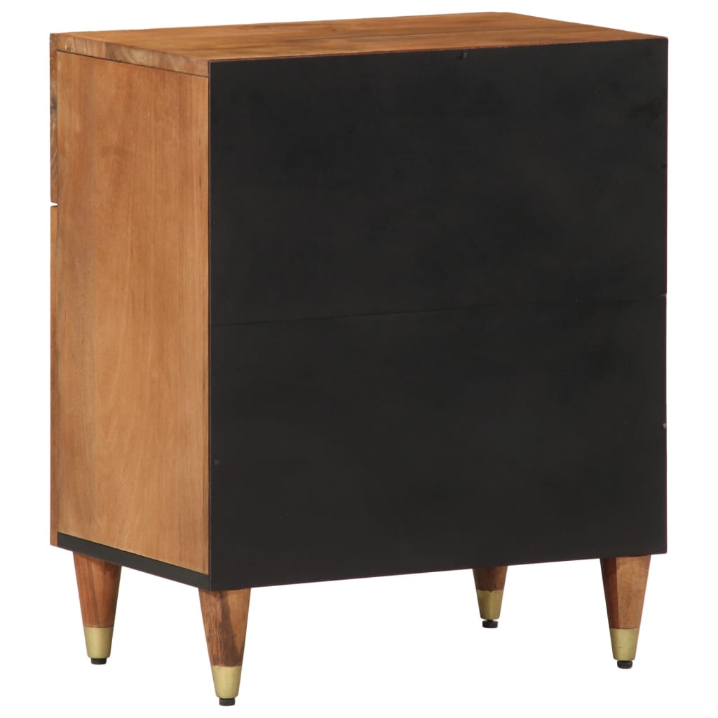 vidaXL Table de chevet 50x33x60 cm Bois de manguier massif