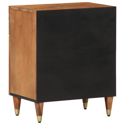 vidaXL Table de chevet 50x33x60 cm Bois de manguier massif