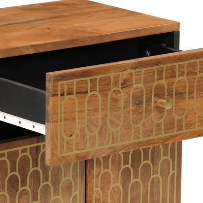 vidaXL Table de chevet 50x33x60 cm Bois de manguier massif