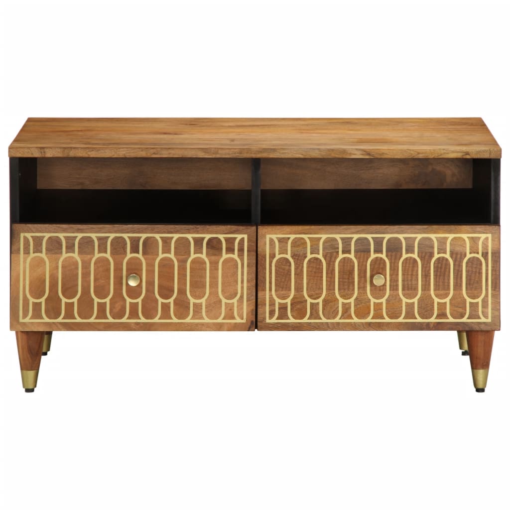 vidaXL Table basse 80x54x40 cm Bois de manguier massif