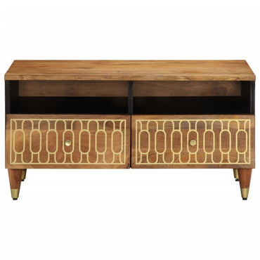 vidaXL Table basse 80x54x40 cm Bois de manguier massif