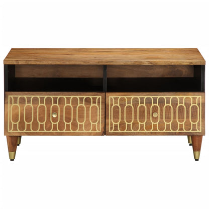 vidaXL Table basse 80x54x40 cm Bois de manguier massif