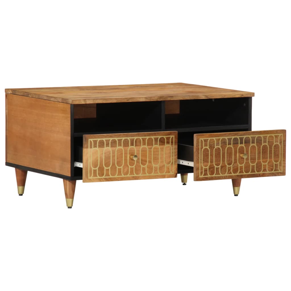 vidaXL Table basse 80x54x40 cm Bois de manguier massif