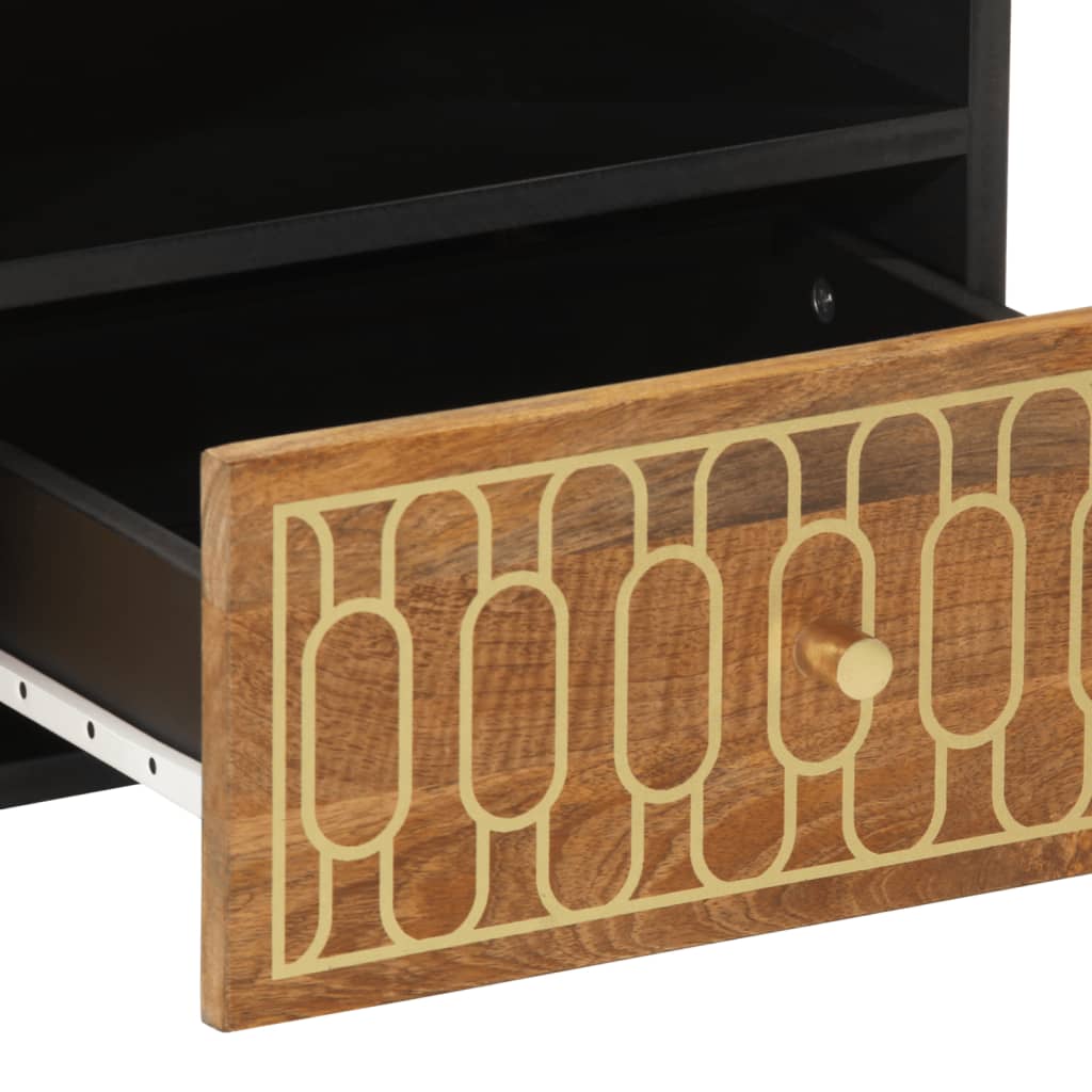 vidaXL Table basse 80x54x40 cm Bois de manguier massif