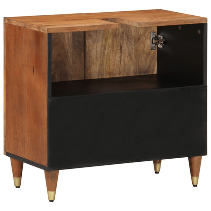 vidaXL Waschbeckenunterschrank 62x33x58 cm Massivholz Mango