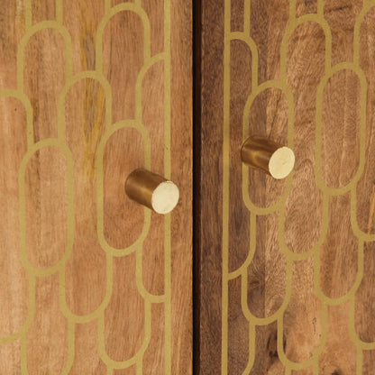 vidaXL Waschbeckenunterschrank 62x33x58 cm Massivholz Mango