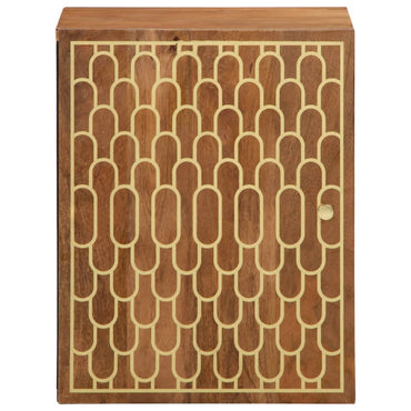 vidaXL Armoire murale de salle de bain 38x33x48 cm en bois de manguier massif
