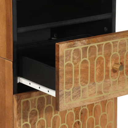 vidaXL Meuble de salle de bain 38x33x160 cm Bois de manguier massif