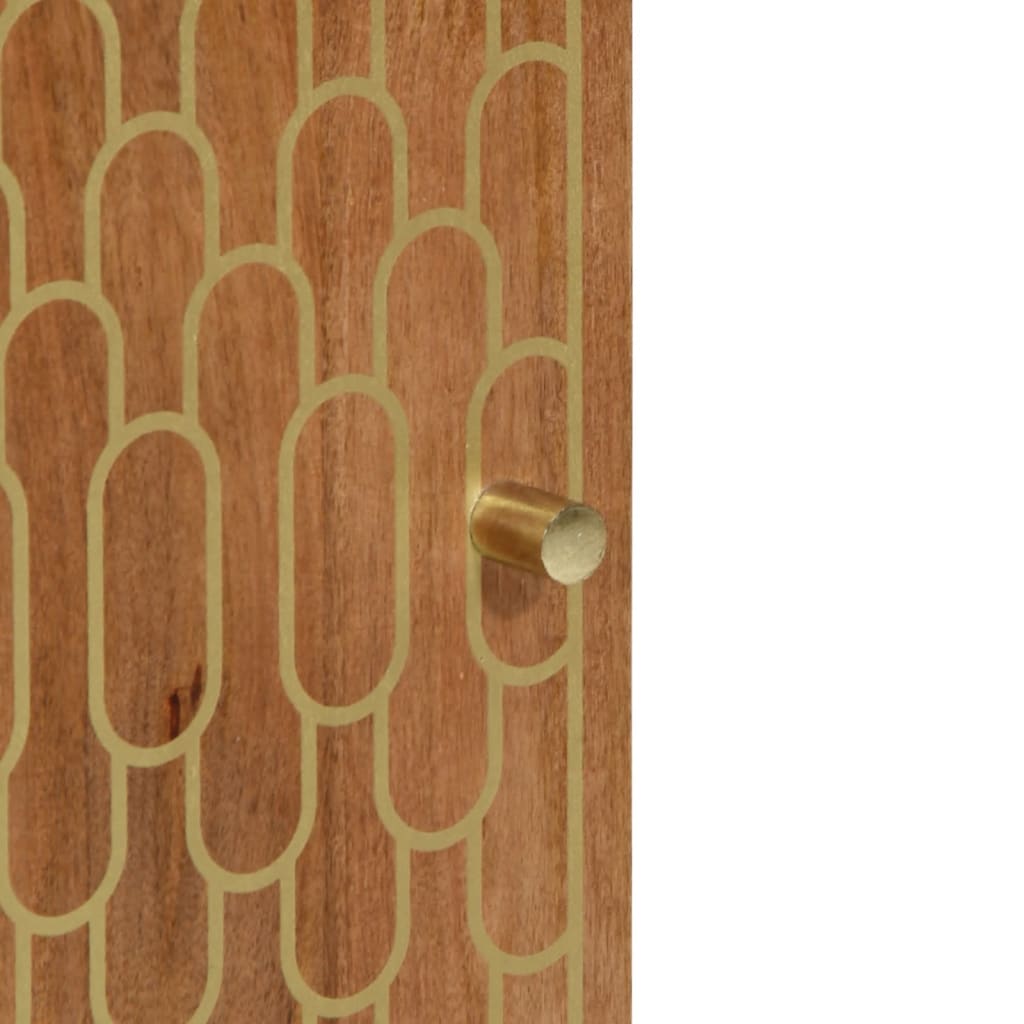 vidaXL Meuble de salle de bain 38x33x160 cm Bois de manguier massif