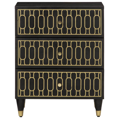 vidaXL Nachttisch 50x33x60 cm Massivholz Mango