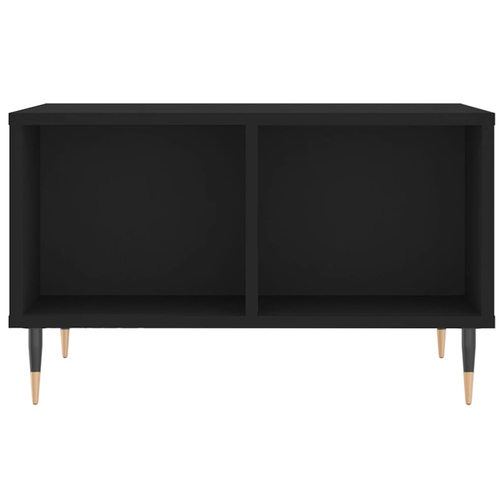 vidaXL Table basse noire 60x50x36,5 cm Aggloméré