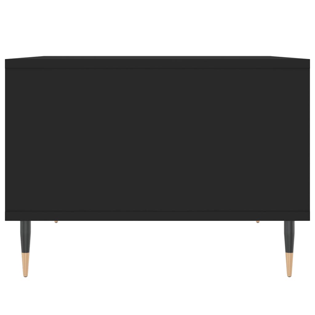 vidaXL Table basse noire 60x50x36,5 cm Aggloméré