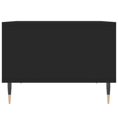 vidaXL Table basse noire 60x50x36,5 cm Aggloméré