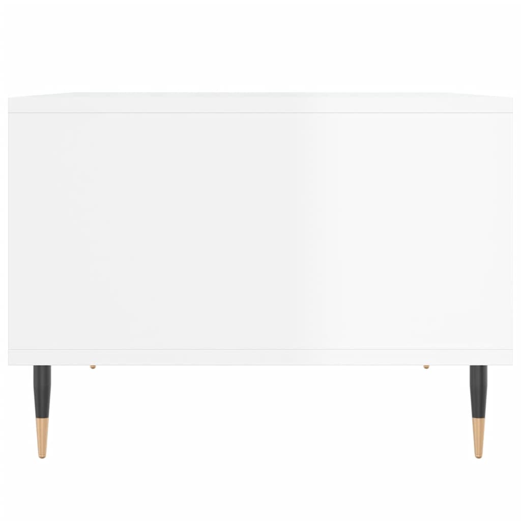 vidaXL Couchtisch Hochglanz-Weiß 60x50x36,5 cm Holzwerkstoff