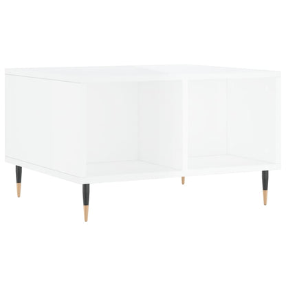 vidaXL Couchtisch Hochglanz-Weiß 60x50x36,5 cm Holzwerkstoff
