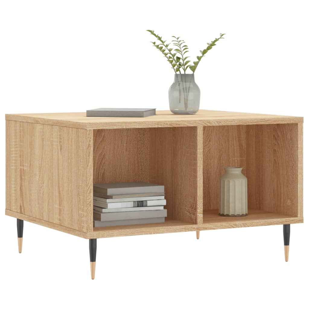 vidaXL Couchtisch Sonoma-Eiche 60x50x36,5 cm Holzwerkstoff