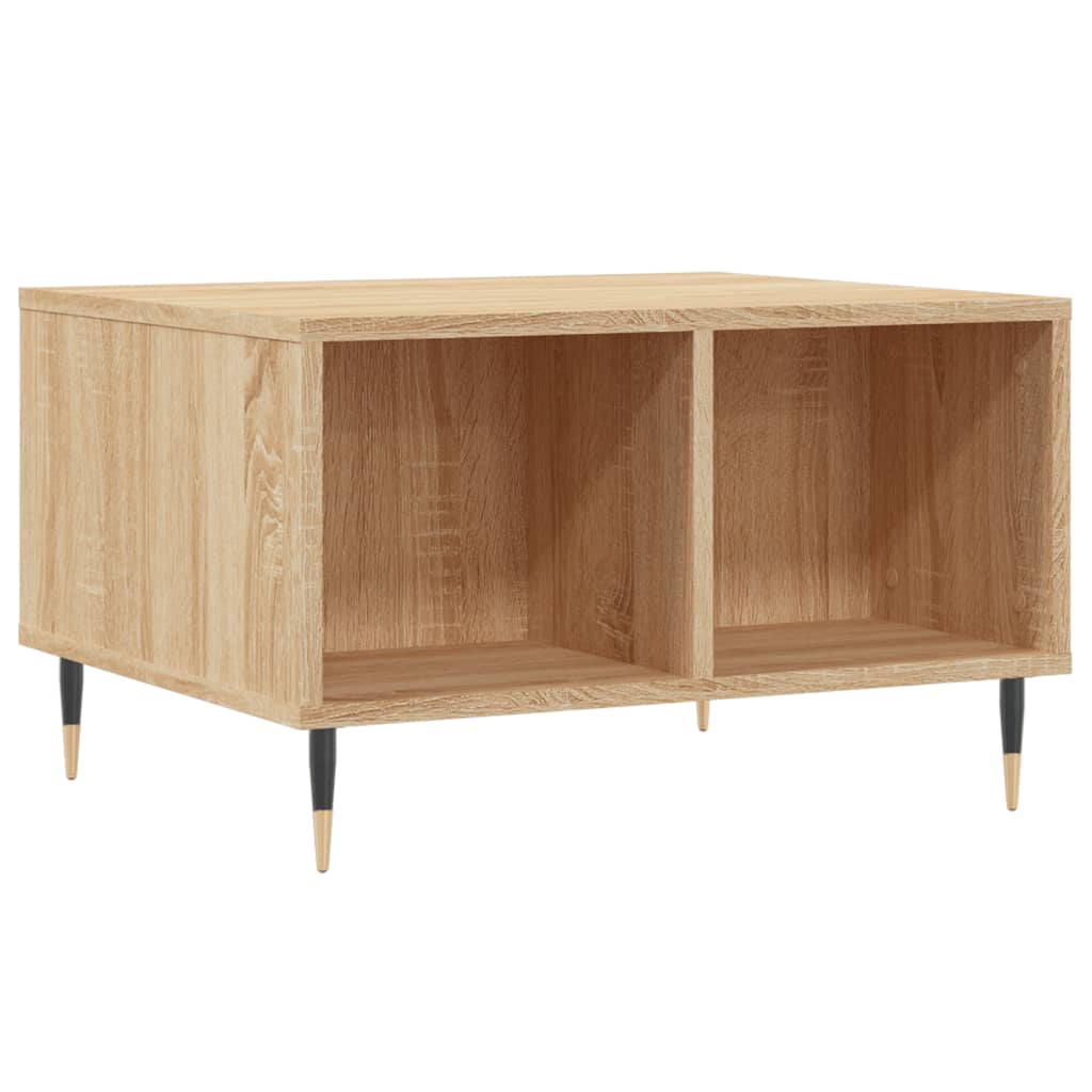 vidaXL Couchtisch Sonoma-Eiche 60x50x36,5 cm Holzwerkstoff