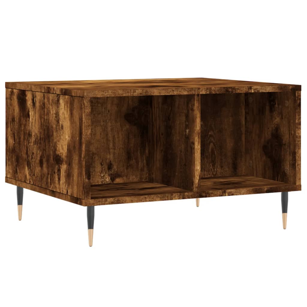 vidaXL Couchtisch Räuchereiche 60x50x36,5 cm Holzwerkstoff