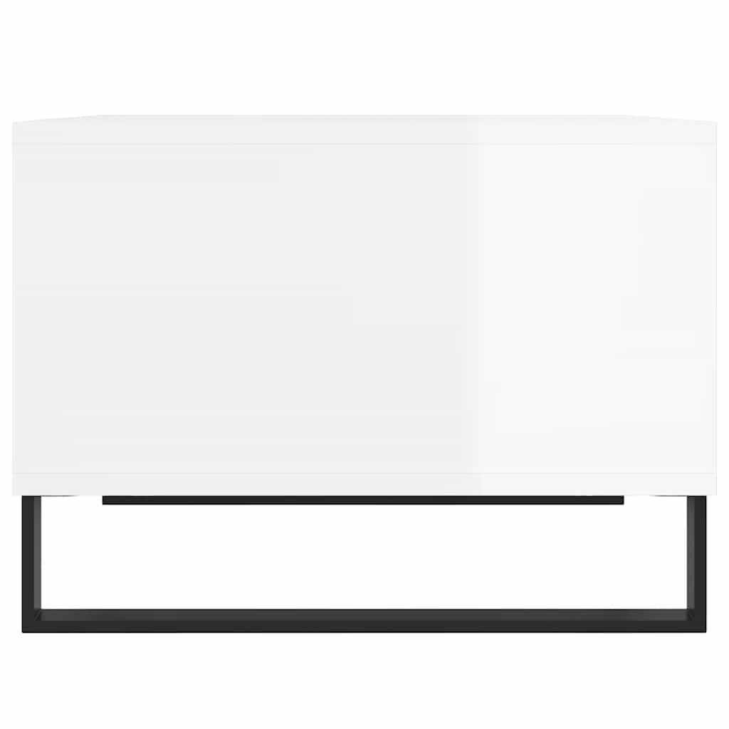 vidaXL Couchtisch Hochglanz-Weiß 60x50x36,5 cm Holzwerkstoff